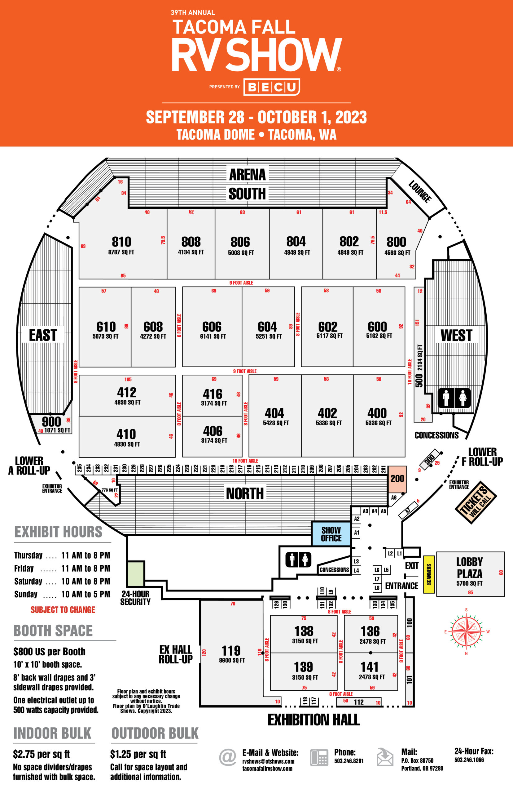 Exhibitors Fall RV Show October 36, 2024